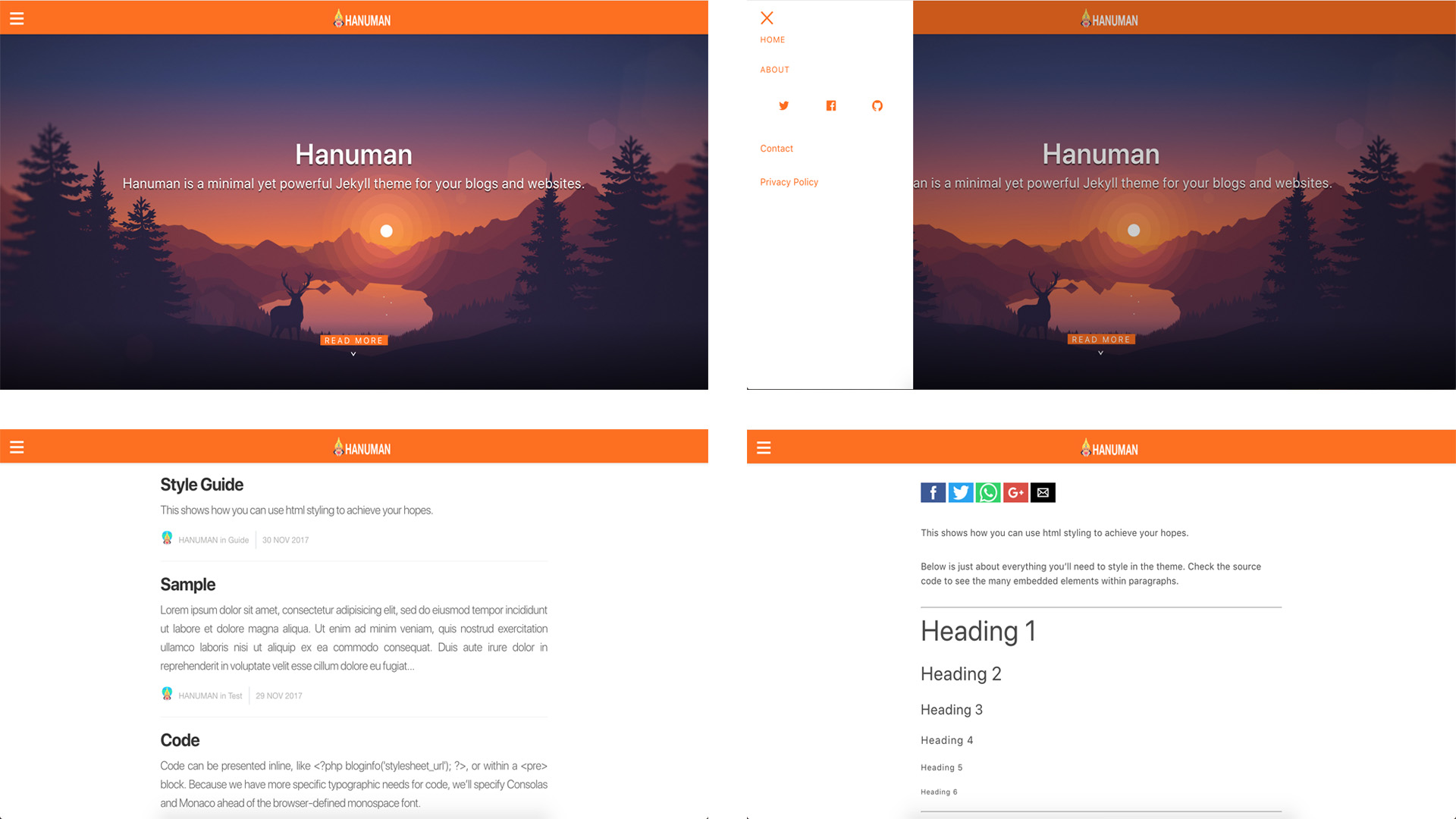 HANUMAN Jekyll Theme